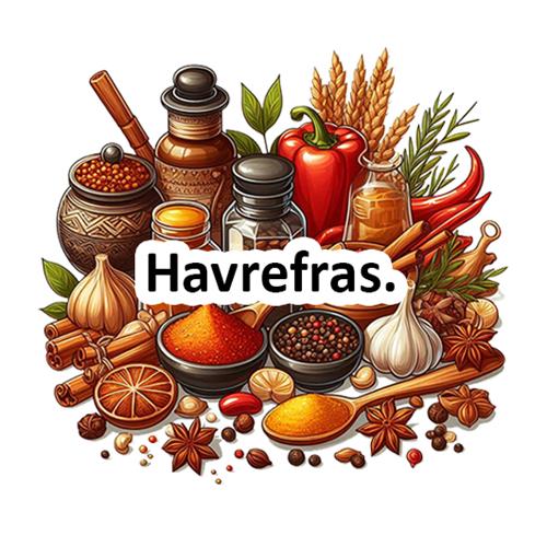 Farverig krydderihylde