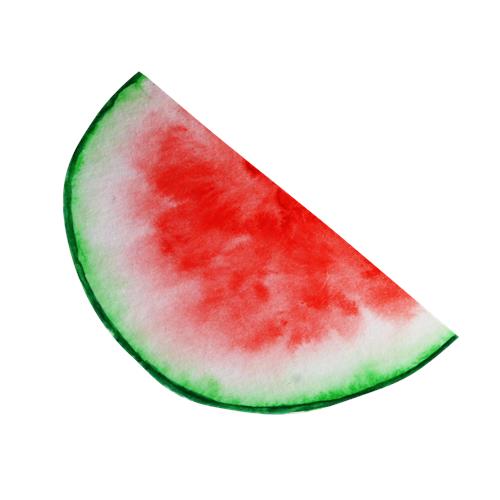 Saftig vandmelon skive