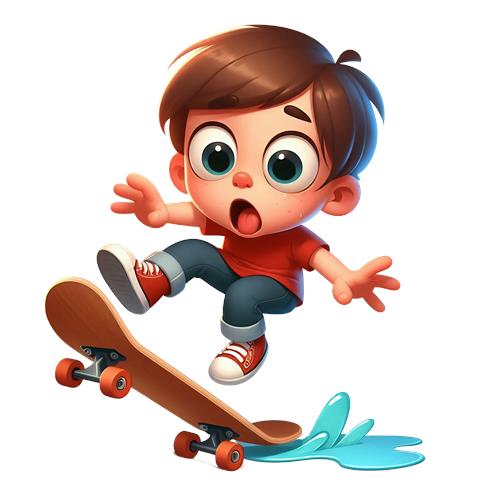 Skaterdreng i aktion